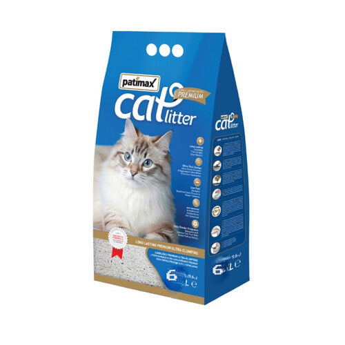 Patimax Baby Powder Fragrance Premium Ultra Clumping Cat Litter 6Le