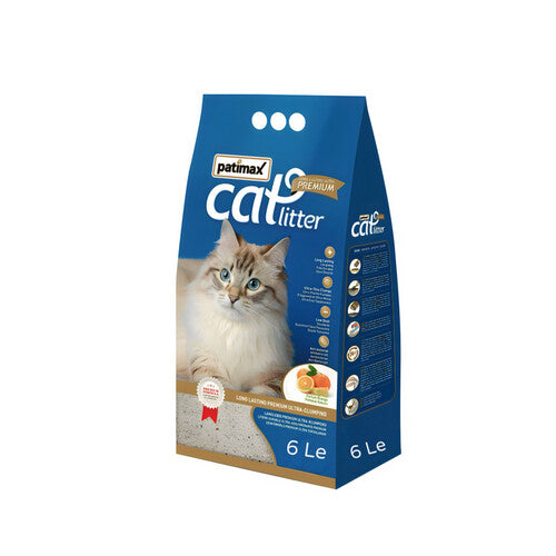 Patimax Orange Fragrance Premium Ultra Clumping Cat Litter 6Le