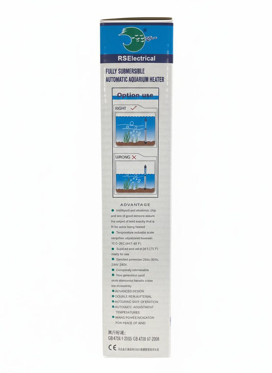 RS Electrical Fully Submersible Automatic Aquarium Heater
