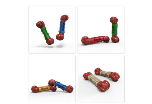 Rubber bitebone dog toys