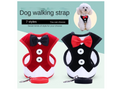 Load image into Gallery viewer, Adjustable Oxford Cloth Pet BowTie Dog Vest Chest Strap Leash
