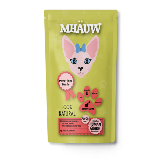 MHAUW  CHICKEN for Cat wet food 80g