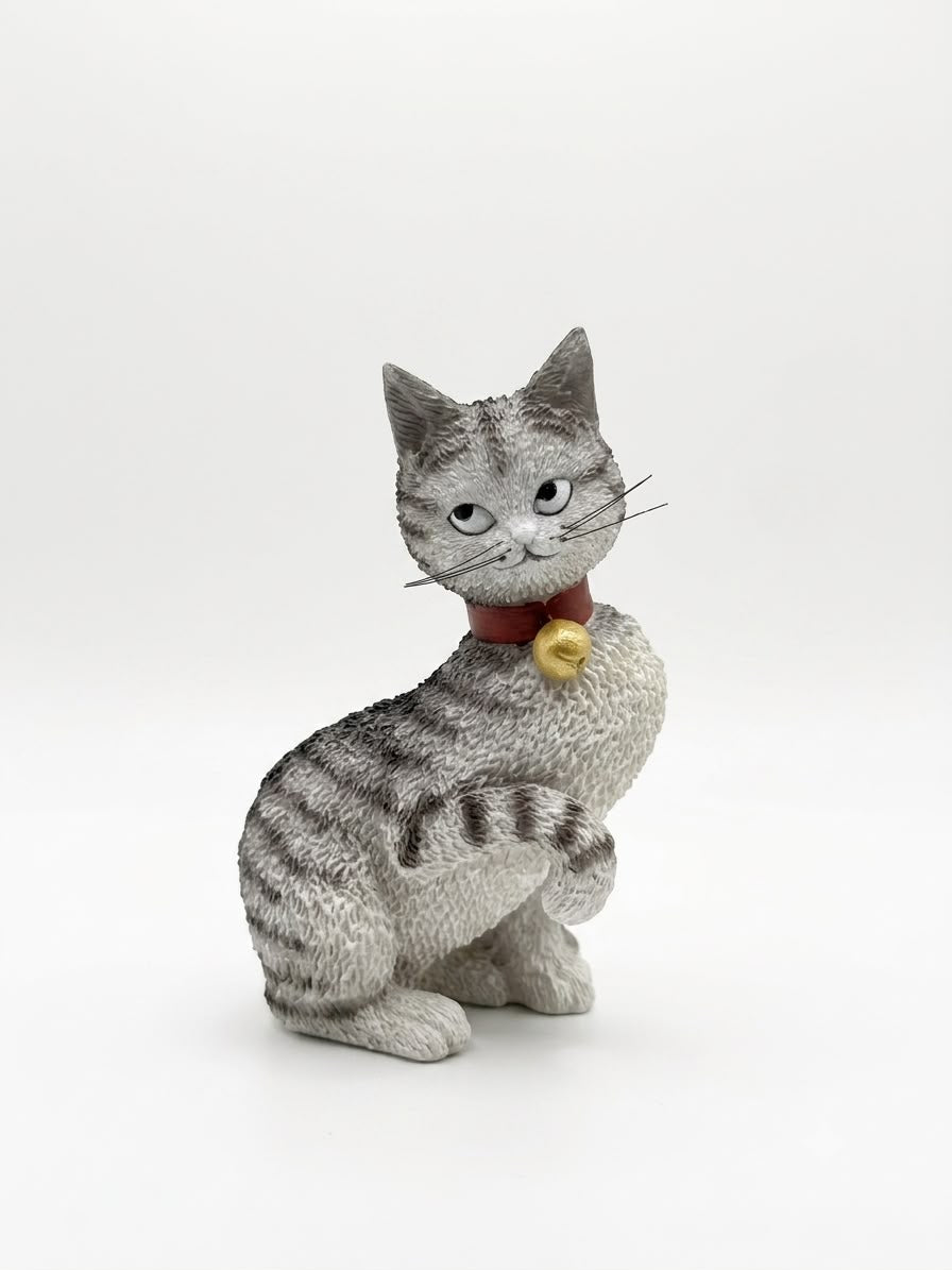 Whimsical Cat Figurine