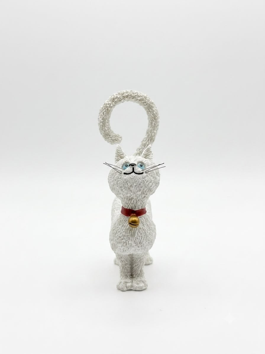 Whimsical Cat Figurine