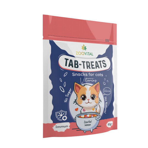 ZOOVITAL TAB-TREATS Snacks for cats vitamins zoovital immun 60g