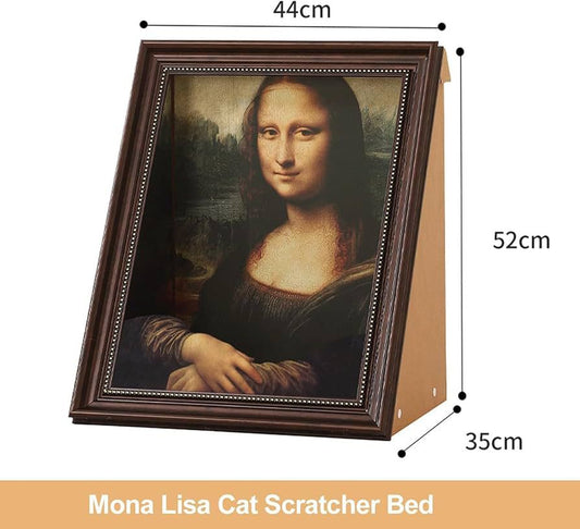 Mona Lisa Cat Scratcher Bed