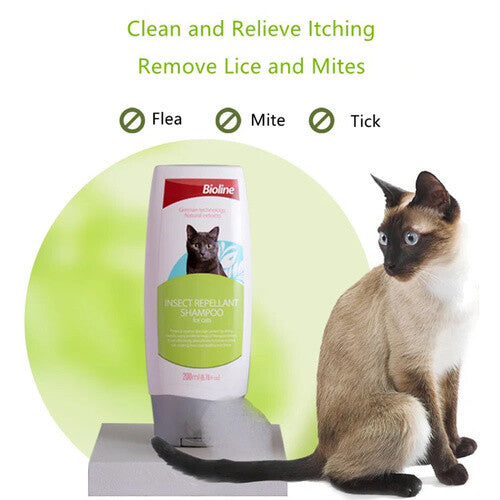 cat shampoo effectively anti fleas and ticks