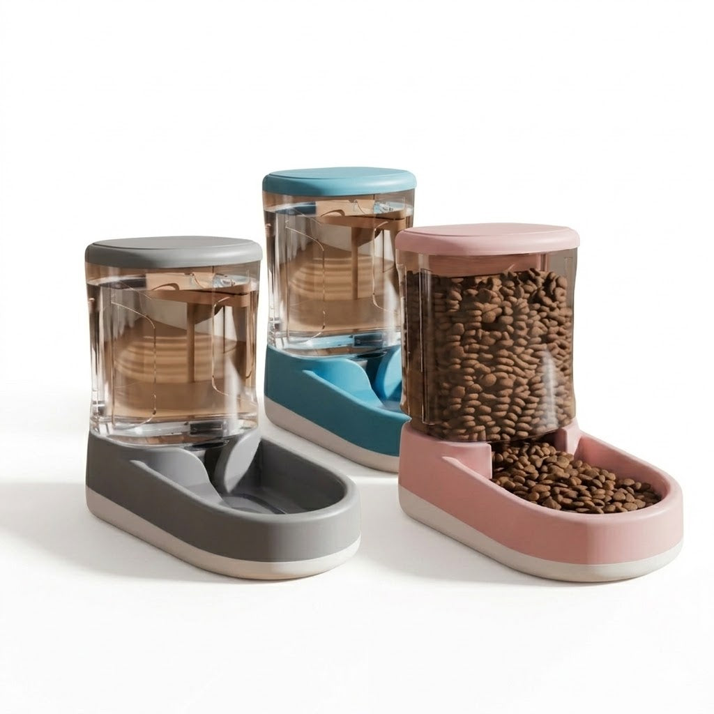 Pet  Water Feeder - Food Storage Dispenser Container 3.8L