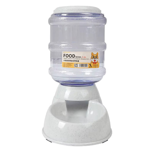 Automatic Pet Food Feeder - 3.8L Gravity Kibble Dispenser