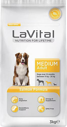 LAVITAL MEDIUM ADULT SALMON 3 KG