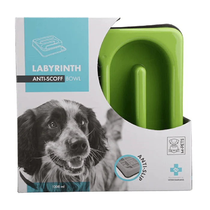 M-PETS LABYRINTH SLOW FEED BOWL SQUARE