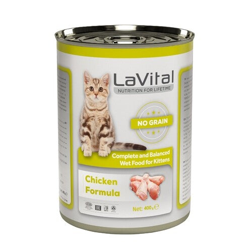 LaVital Grain-Free Kitten Food with Paste Chicken 400g