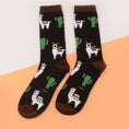 Load image into Gallery viewer, Men Animal & Plant Print Crew Socks
