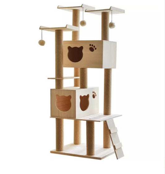 Cat tree cat toy Solid wood