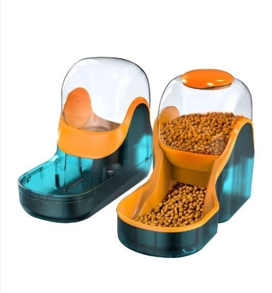 Cat dog drinking largecapacity water bowl pet water feeding set automatic feeder