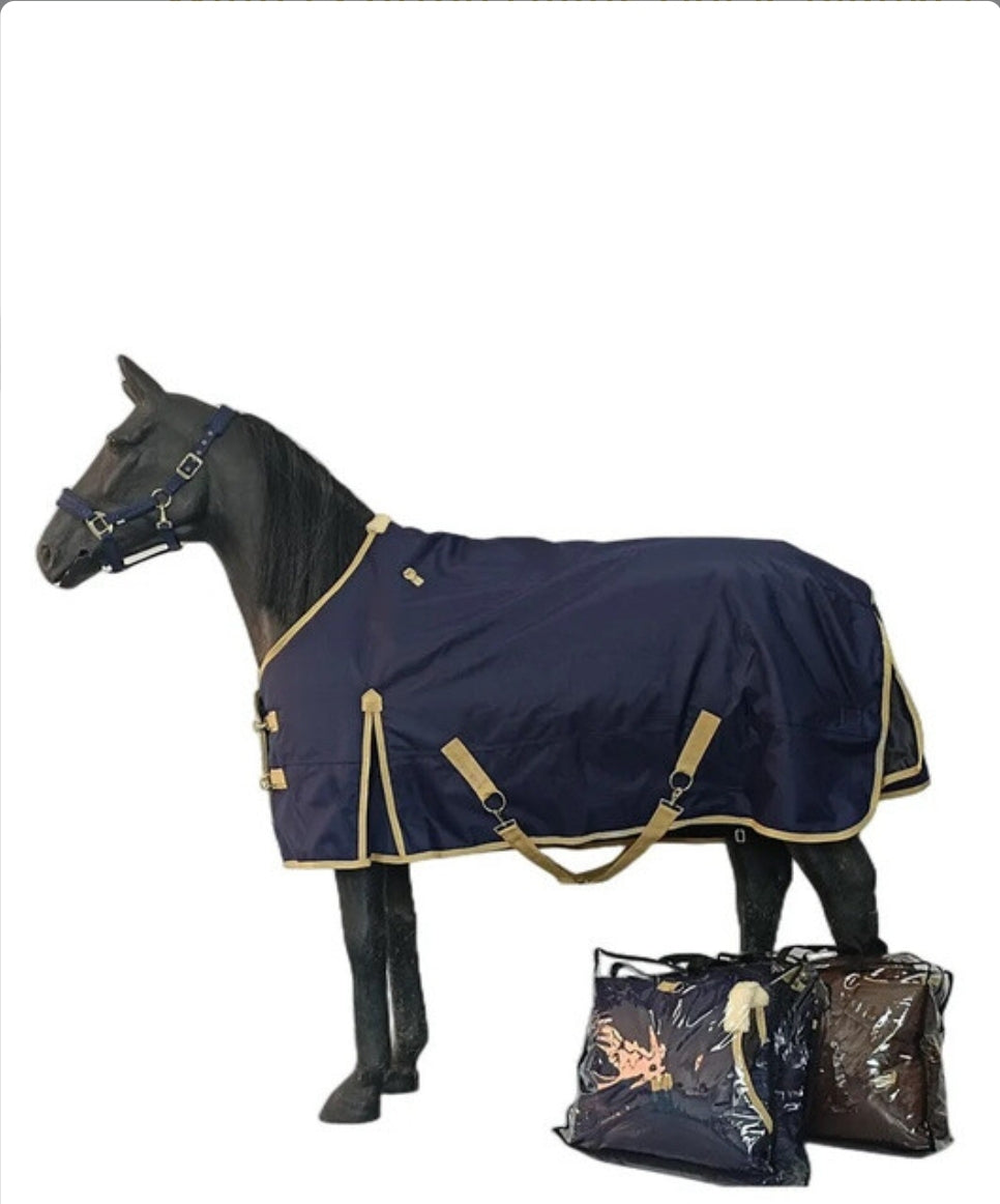 Horse Rug Waterproof Turnout Winter Cotton Filling Horse Blanket