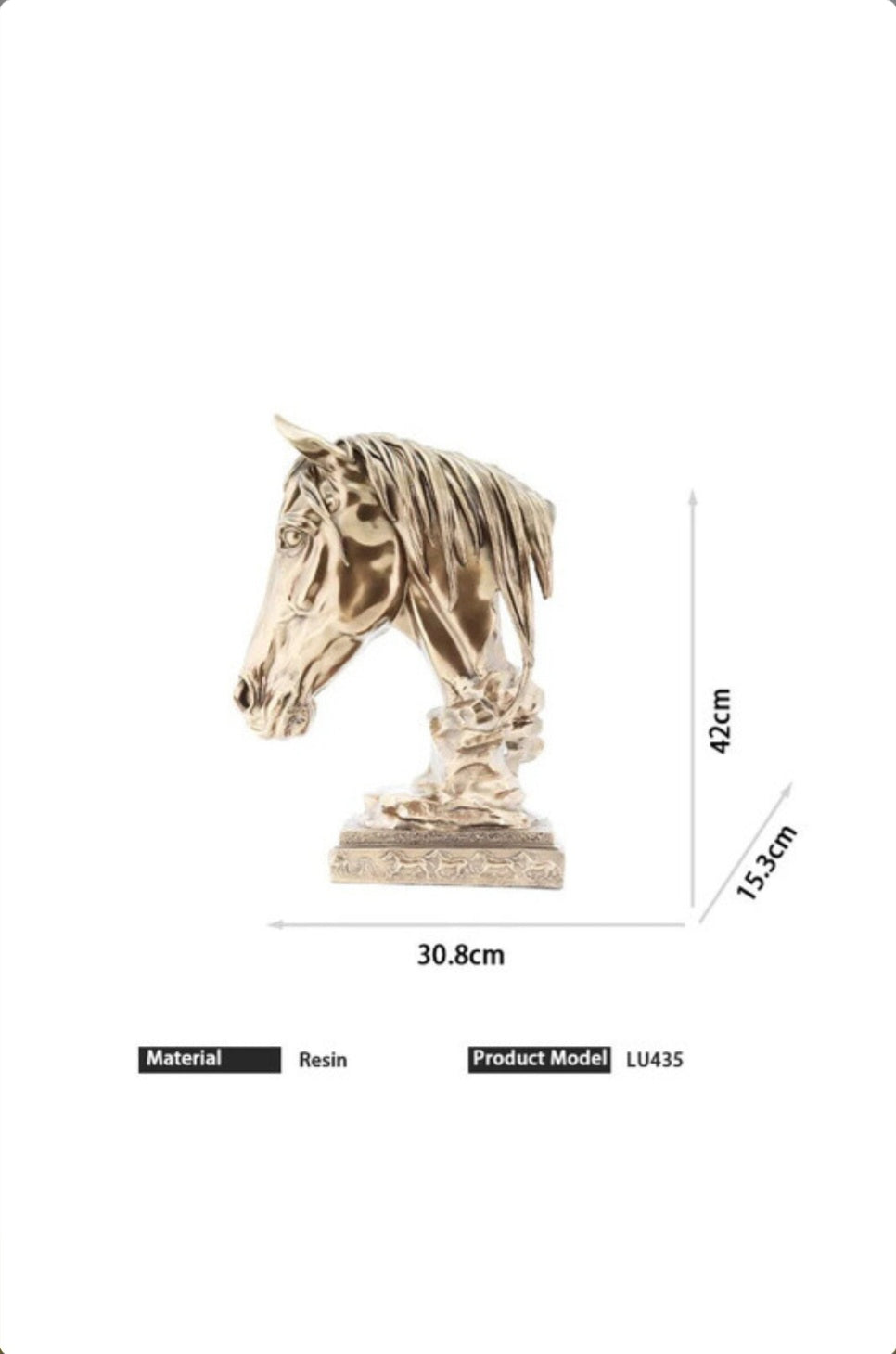 Horse Head Statue decor